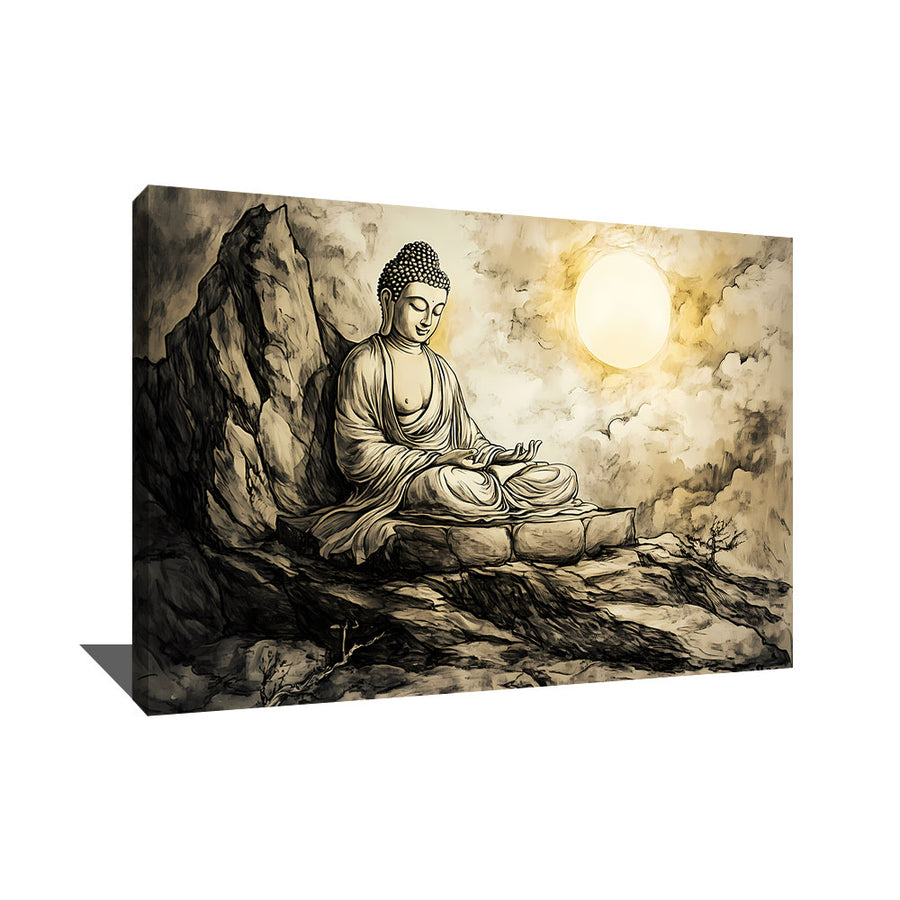 TABLEAU BOUDDHA ZEN ABSTRAIT