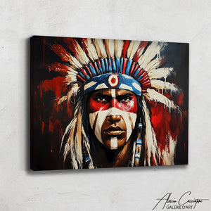 Peinture de Guerre Visage Indien