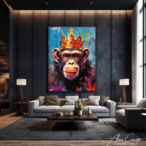 tableau de singe en couleur