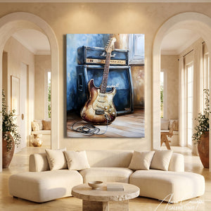 Peinture Guitare Basse