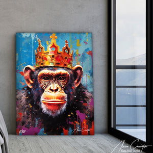 tableau singe coloré