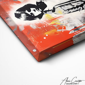 TABLEAU STREET ART POCHOIR Alessio Cacciatore