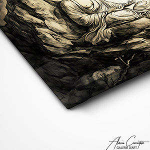 TABLEAU BOUDDHA ZEN ABSTRAIT Alessio Cacciatore