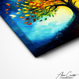 TABLEAU PEINTURE ARBRE MULTICOLORE Alessio Cacciatore