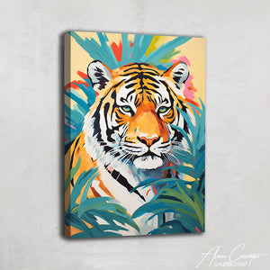 peinture tigre couleur