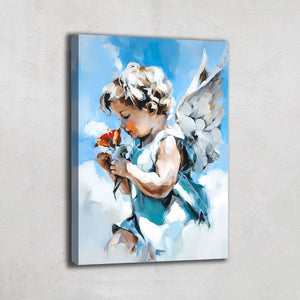 TABLEAU ANGE BLANC AlessioCacciatore