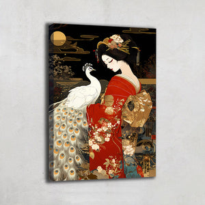 TABLEAU FEMME JAPONAISE ZEN