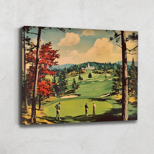 Tableau Golf Vintage