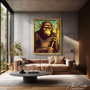 singe peinture art