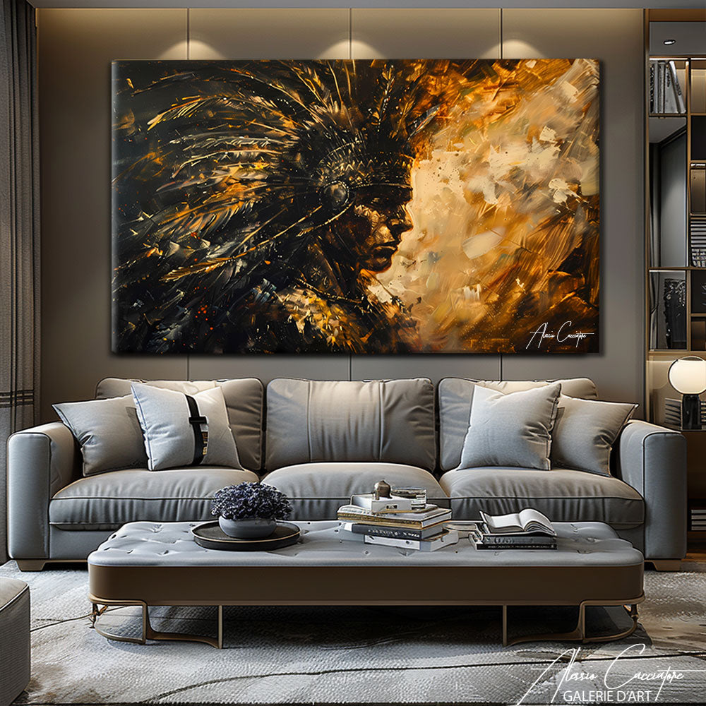 tableau coiffe indienne