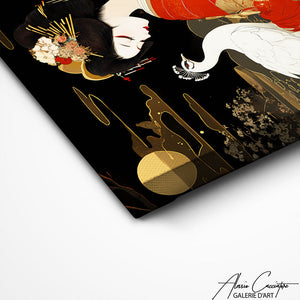 TABLEAU FEMME JAPONAISE ZEN Alessio Cacciatore