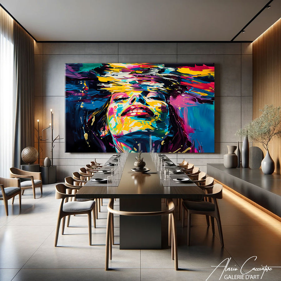 Portrait Peinture Femme
– mise en situation