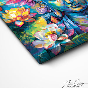 TABLEAU BOUDDHA FLORAL Alessio Cacciatore