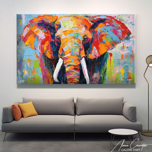peinture aquarelle éléphant