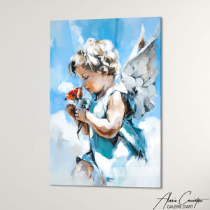 TABLEAU ANGE BLANC AlessioCacciatore
