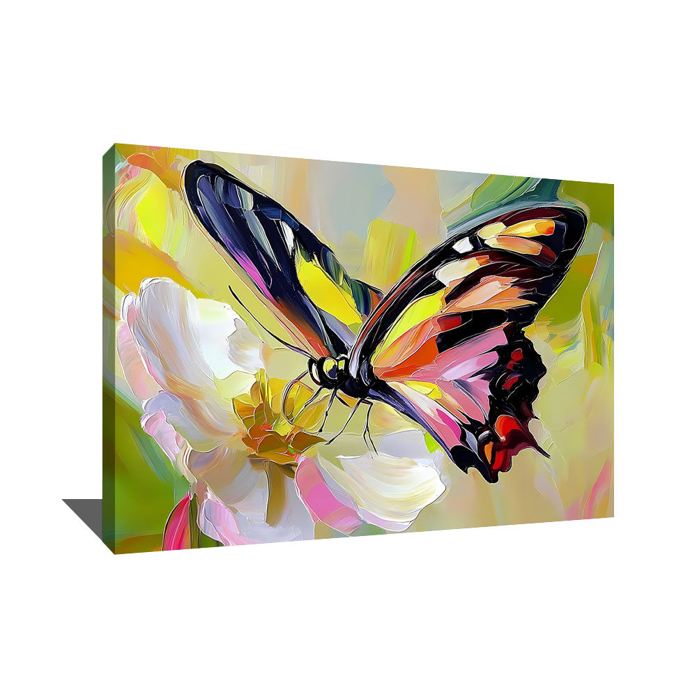 Tableau Abstrait Papillon