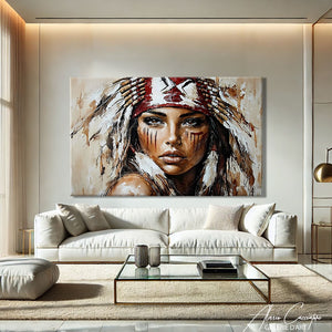 Peinture de Guerre Visage Indien