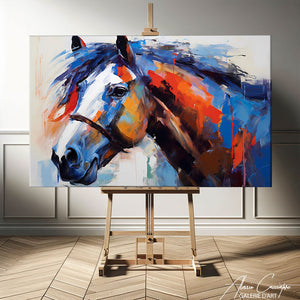 peinture tableau cheval