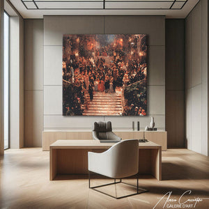 TABLEAU CARRE ABSTRAIT Alessio Cacciatore