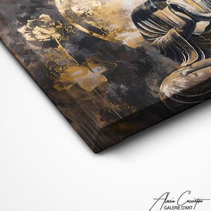 TABLEAU BOUDDHA GRIS Alessio Cacciatore