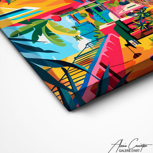 TABLEAU CONTEMPORAIN COLORÉ Alessio Cacciatore