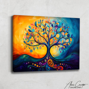 Arbre DE Vie Peinture Acrylique