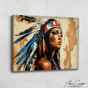 Peinture Amérindienne Visage