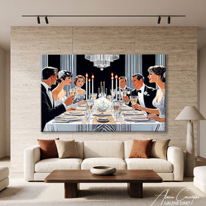 Peinture Art Deco Cuisine