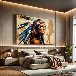 Peinture Femme Amérindienne