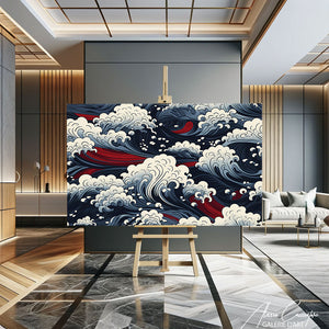 tableau de vague japonais