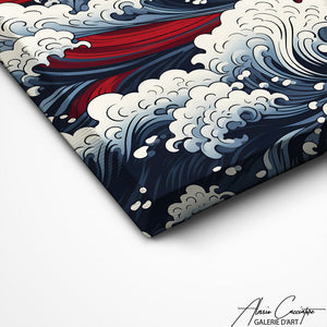TABLEAU JAPONAIS LA VAGUE Alessio Cacciatore