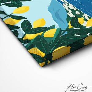 TABLEAU CONTEMPORAIN BORD DE MER Alessio Cacciatore