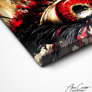 TABLEAU TRIPTYQUE OEIL ABSTRAIT Alessio Cacciatore