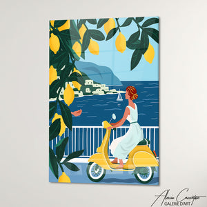 TABLEAU CONTEMPORAIN BORD DE MER Alessio Cacciatore