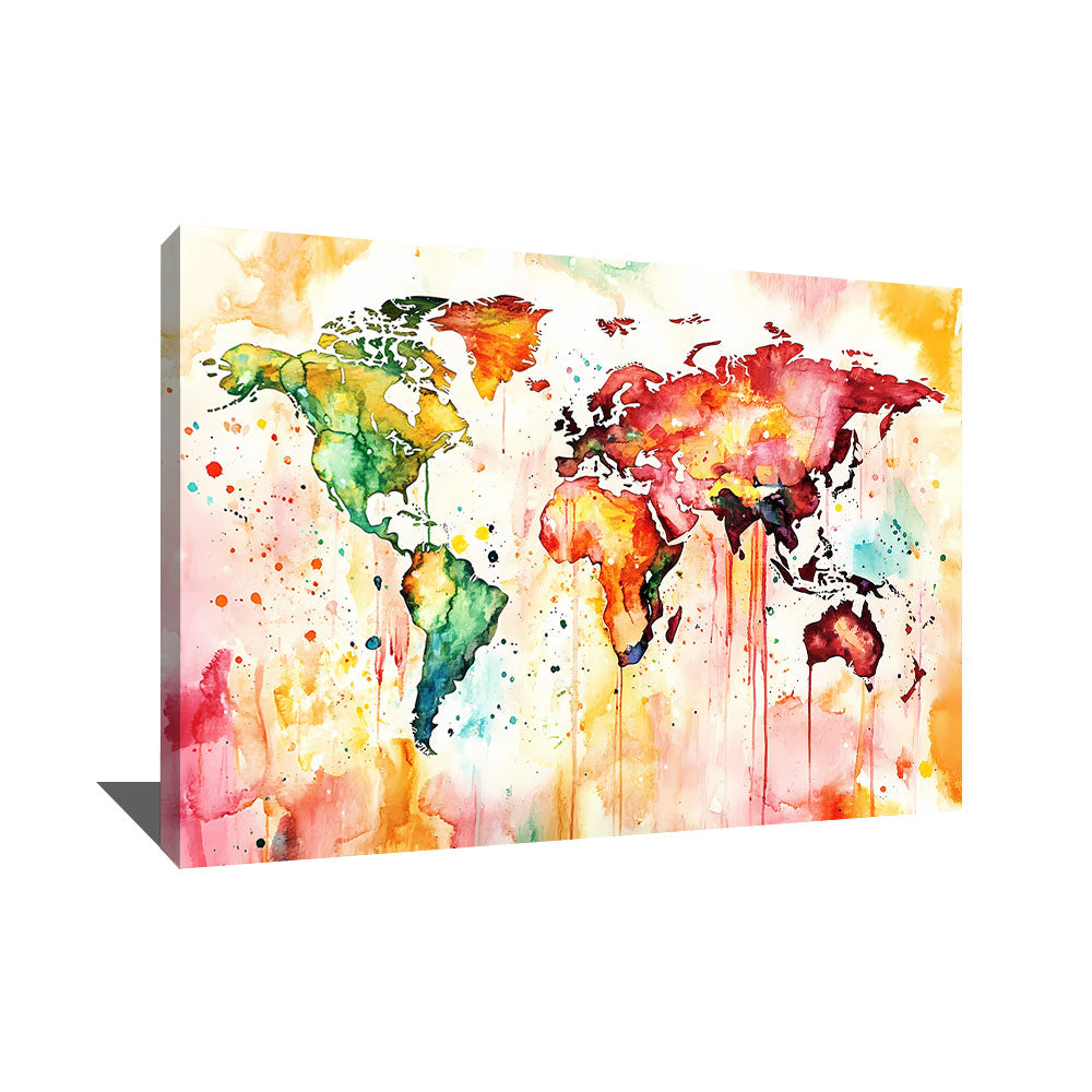 STREET ART PLANISPHERE PAINTING