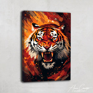 peinture tigre geant
