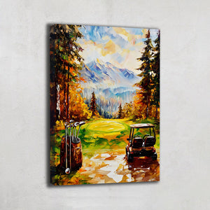Toile Golf Paysage