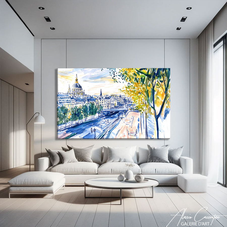 Tableau Sur Toile Paris – mise en situation