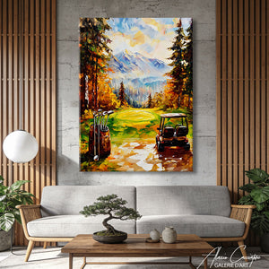 Peinture Golf Paysage