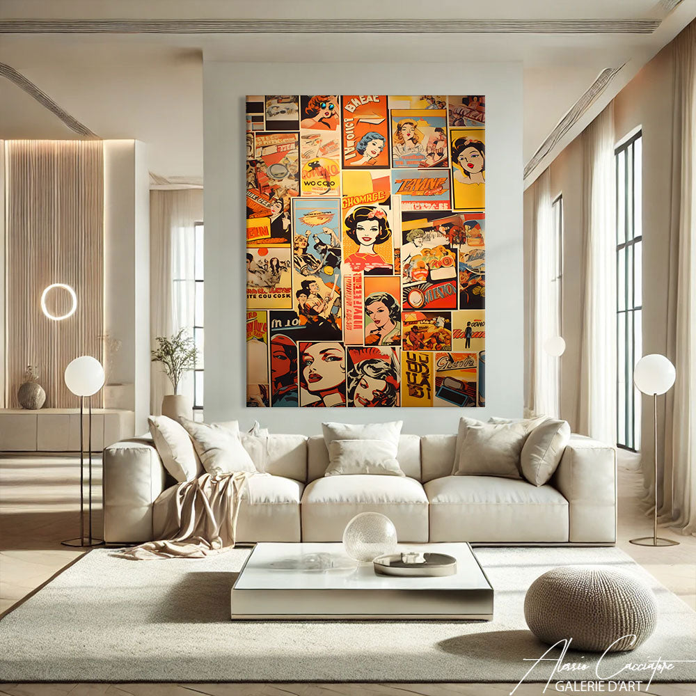 tableau pop art abstrait