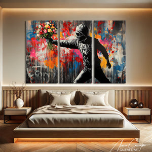 Tableau Blanc Triptyque Enfant