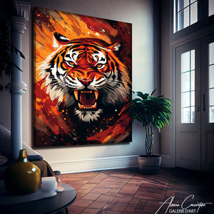 tableau tete de tigre