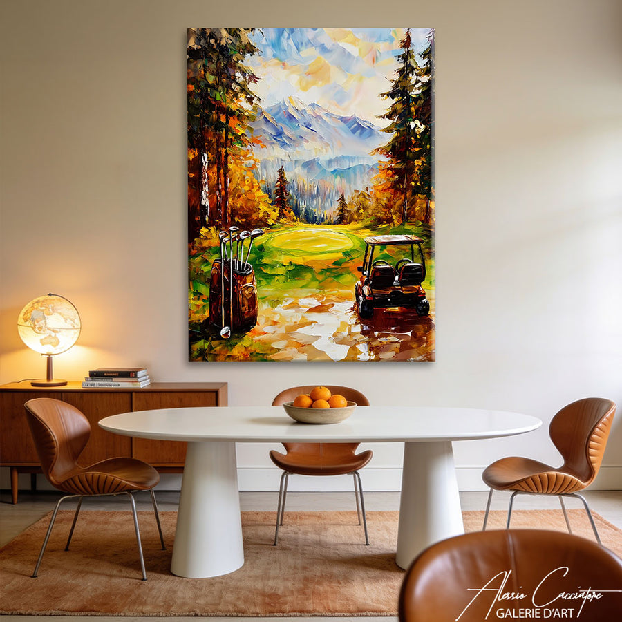 Affiche Golf Paysage – mise en situation