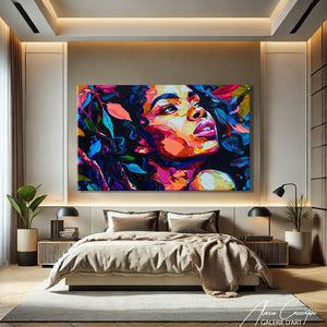 Peinture Art Déco Femme