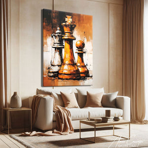 Tableau Moderne Orange