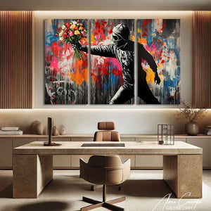 Tableau Triptyque Street Art