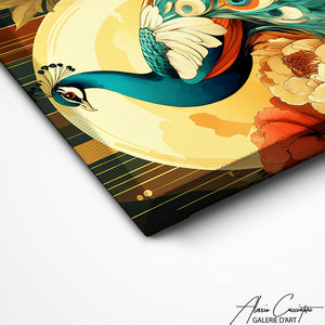 TABLEAU DE PAON ASIATIQUE Alessio Cacciatore