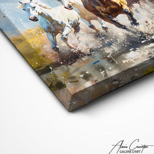 TABLEAU CHEVAUX SAUVAGES Alessio Cacciatore