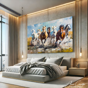 TABLEAU CHEVAUX SAUVAGES