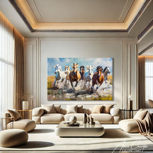 tableau cheval peinture